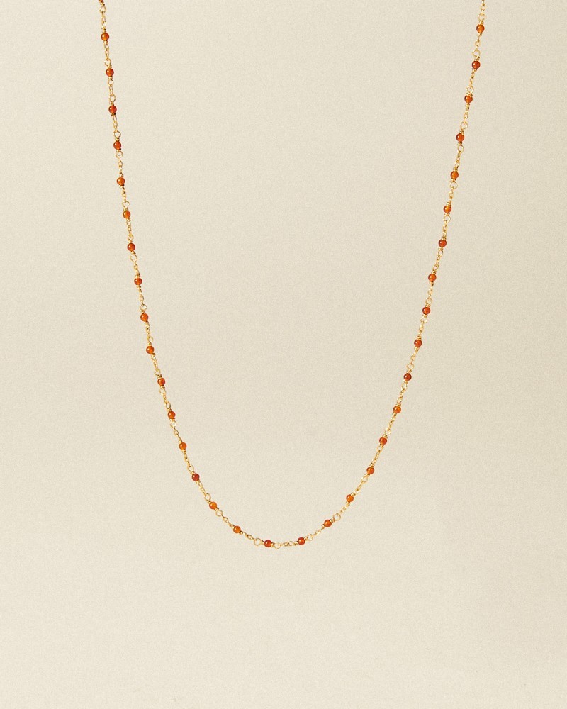 Collier aphaea agate rouge