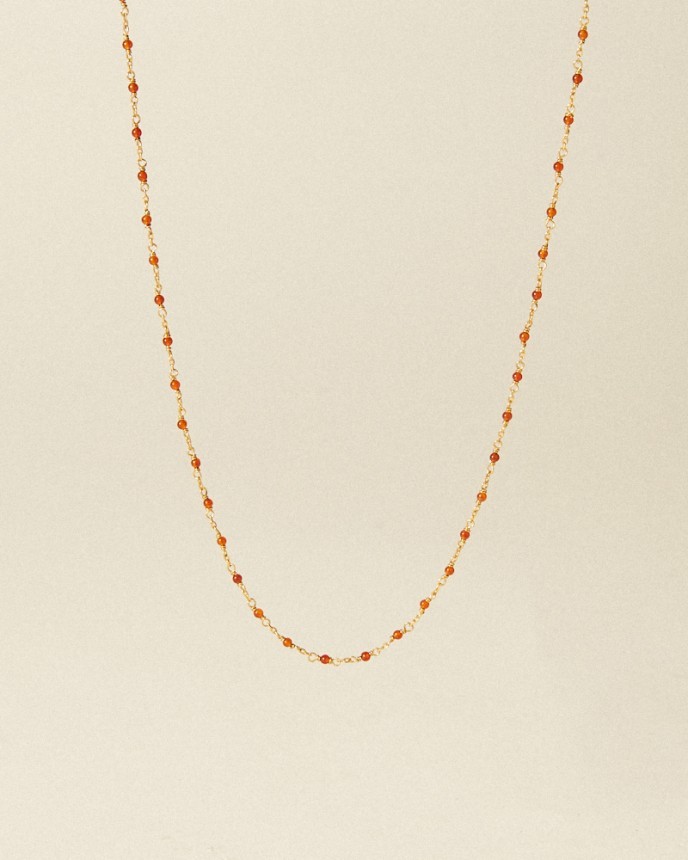Collier aphaea agate rouge