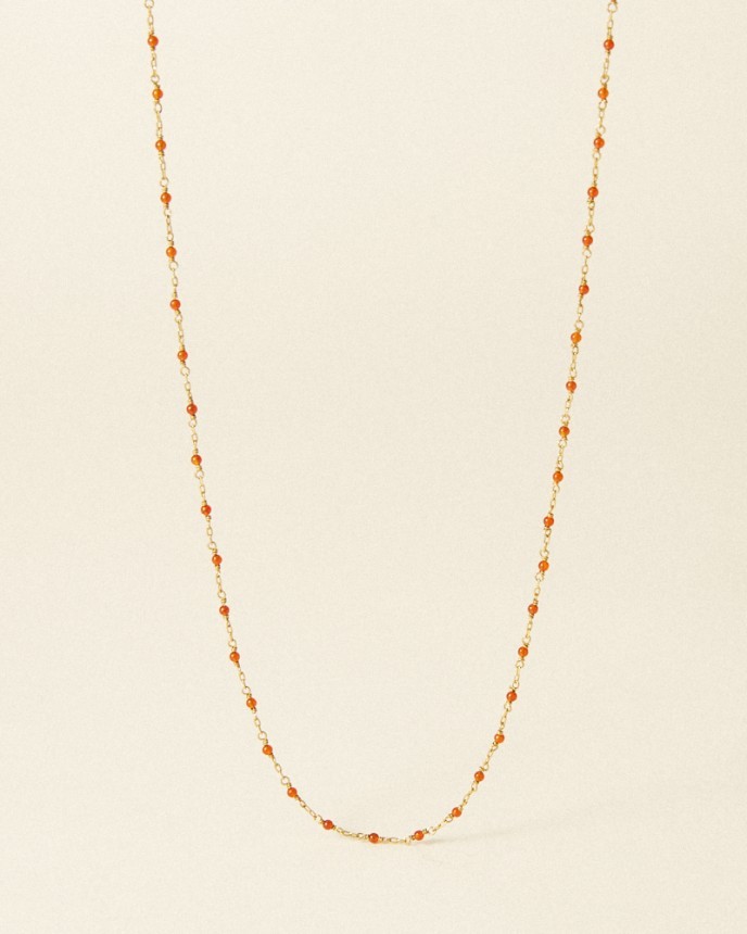 Collier Aphaea agate rouge