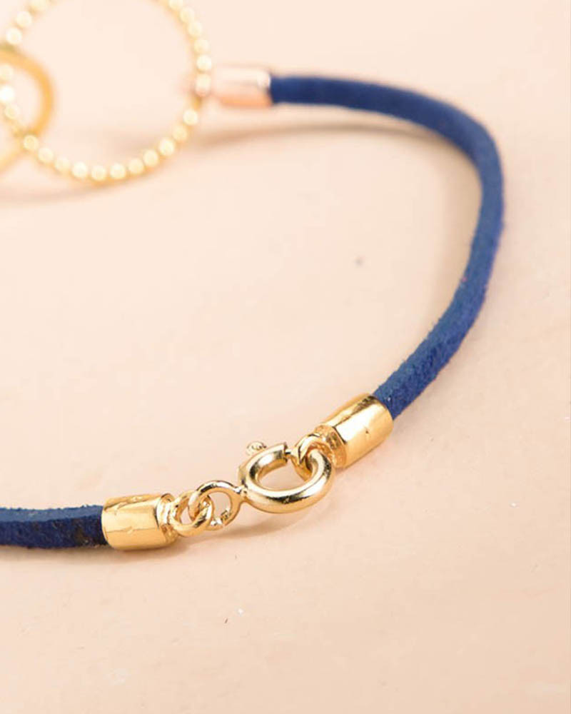 Bracelet Delilah bleu profond