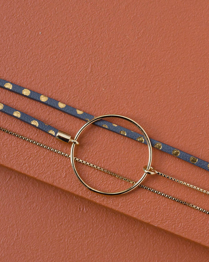 Bracelet Nolah bronze metallic